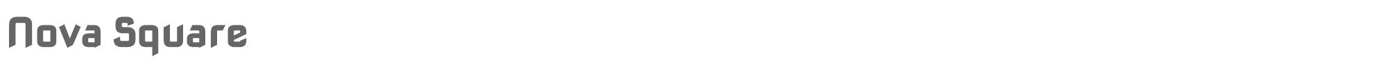 Sample characters Nova Square Font
