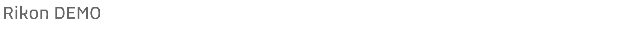 Sample characters Rikon Font