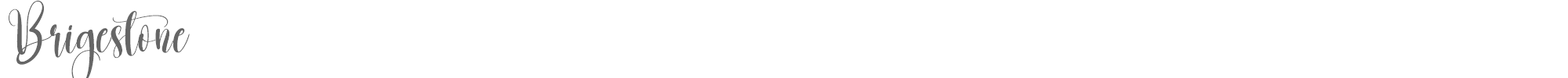 Sample characters Brigestone Font