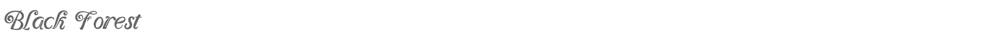 Sample characters Black Forest Font