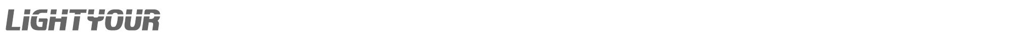 Sample characters Lightyour Font