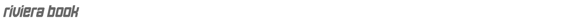 Riviera RivieraBook.ttf font preview