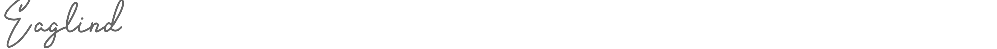 Sample characters Eaglind Font