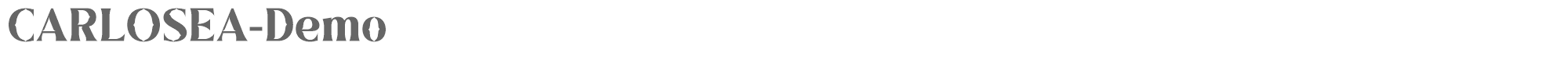 Sample characters Carlosea Font