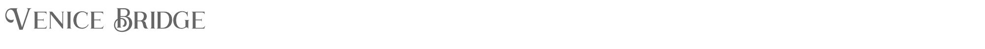 Sample characters Venice Bridge Font