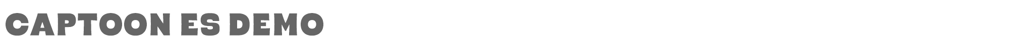 Sample characters Captoon ES Font