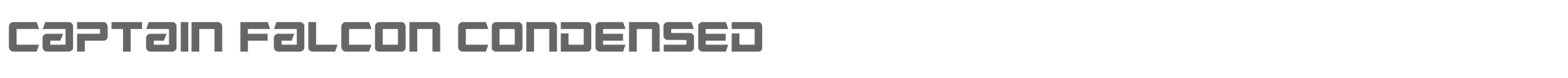 Captain Falcon captainfalconcond.ttf font preview