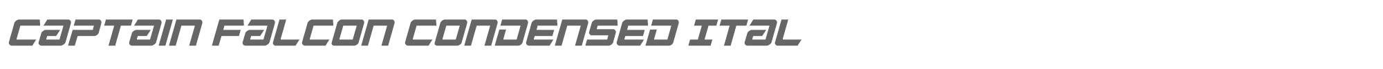Captain Falcon captainfalconcondital.ttf font preview