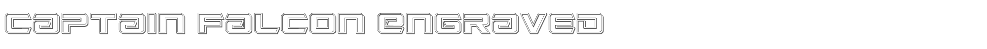 Captain Falcon captainfalconengraved.ttf font preview