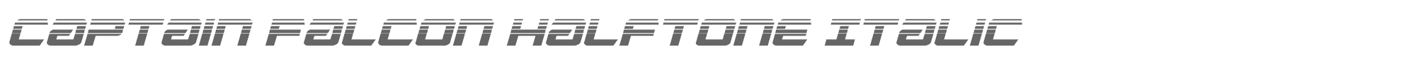Captain Falcon captainfalconhalfital.ttf font preview