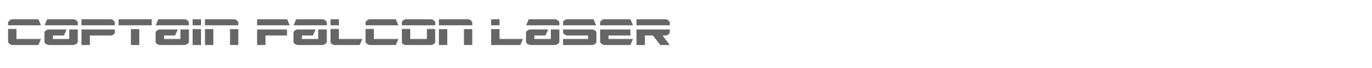 Captain Falcon captainfalconlaser.ttf font preview