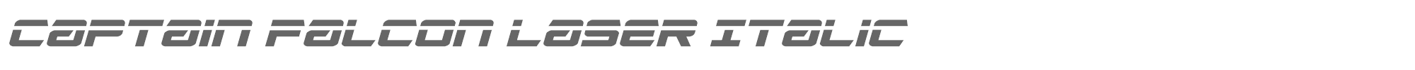 Captain Falcon captainfalconlaserital.ttf font preview