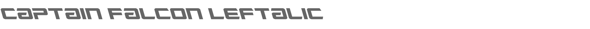 Captain Falcon captainfalconleft.ttf font preview