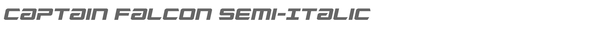 Captain Falcon captainfalconsemital.ttf font preview