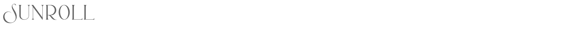 Sample characters Sunroll Font
