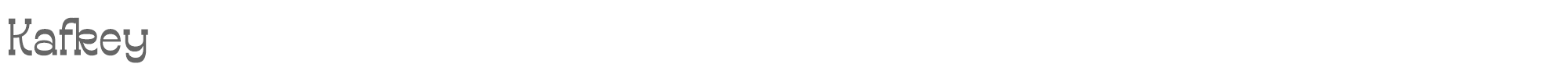 Sample characters Kafkey Font