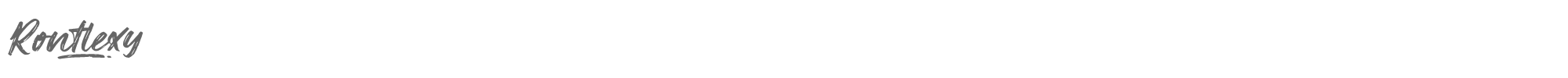 Sample characters Rontlexy Font