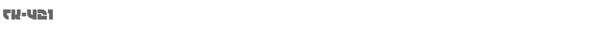 TK-421 tk421.ttf font preview