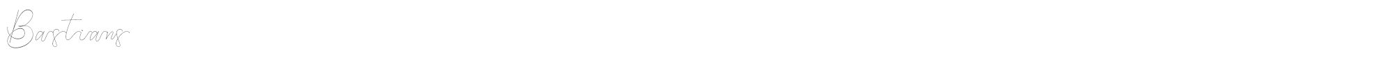 Sample characters Bastians Font