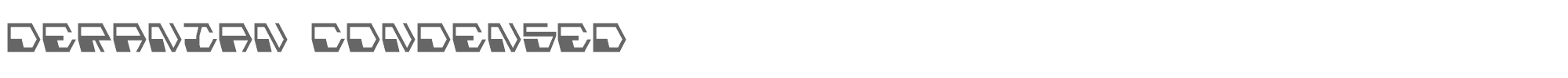 Deranian deranianc.ttf font preview