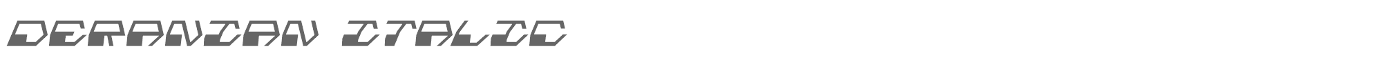 Deranian deraniani.ttf font preview