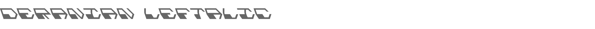 Deranian deranianl.ttf font preview