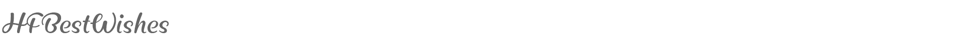 Sample characters HF Best Wishes Font