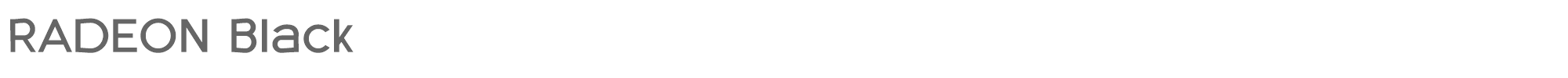 Radeon RADEON-Black.ttf font preview