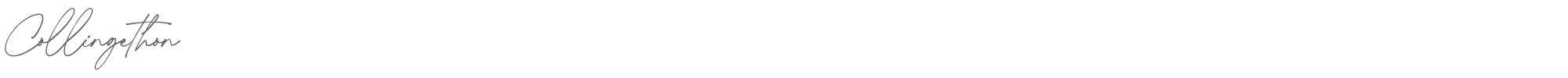 Sample characters Collingethon Font
