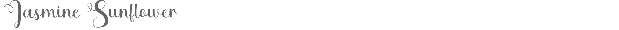 Jasmine Sunflower JasmineSunflowerRegular.ttf font preview