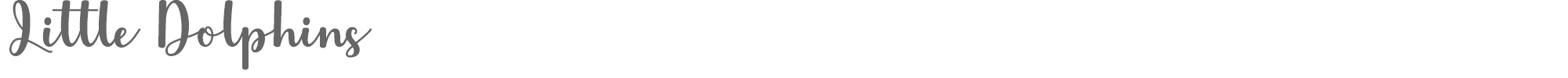 Little Dolphins LittleDolphinsRegular.ttf font preview