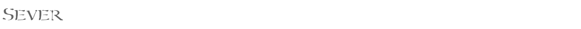 Sample characters Sever Font