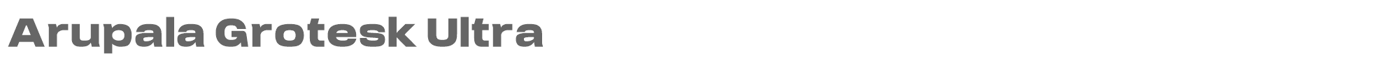 Arupala Grotesk ArupalaGrotesk-Ultra.ttf font preview