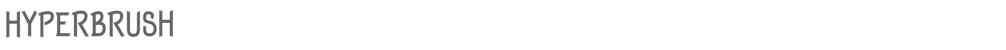 Hyper Brush HyperBrush.ttf font preview