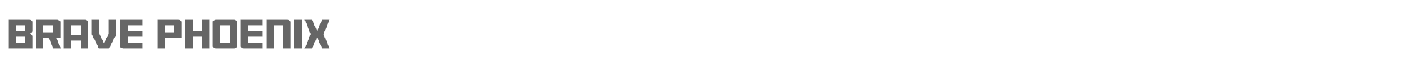 Sample characters Brave Phoenix Font