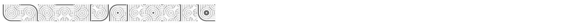 Sample characters GlukFramesM7 Font