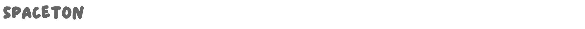Spaceton Spaceton.otf font preview