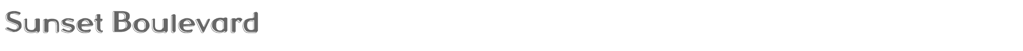 Sunset Boulevard SunsetBoulevard-Regular.ttf font preview