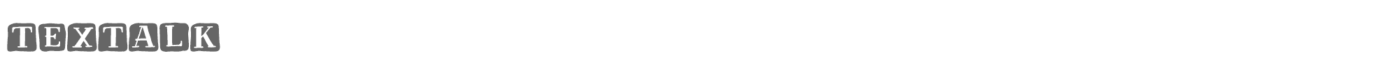 Sample characters Textalk Font