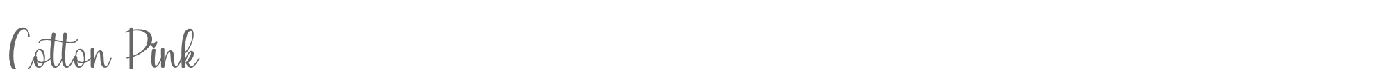 Cotton Pink CottonPink.otf font preview