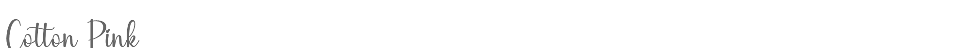 Cotton Pink CottonPinkRegular.ttf font preview