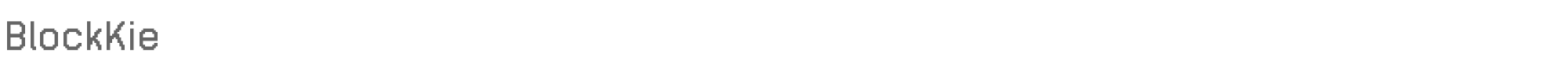 Blockkie BlockKie.ttf font preview