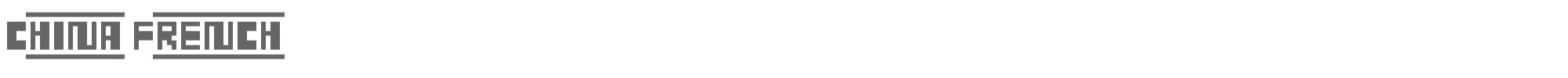Sample characters China French Font