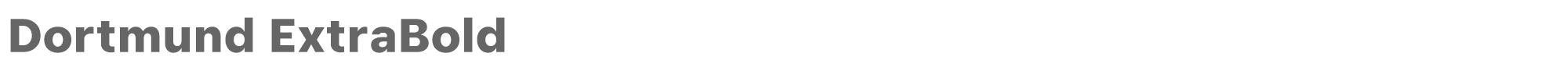 Sample characters Dortmund Font
