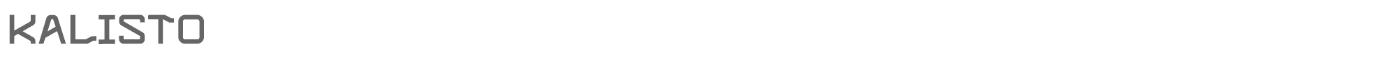 Sample characters Kalisto Font
