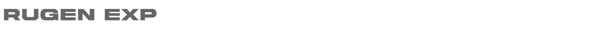 Sample characters Rugen Font