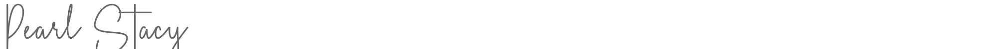 Sample characters Pearl Stacy Font