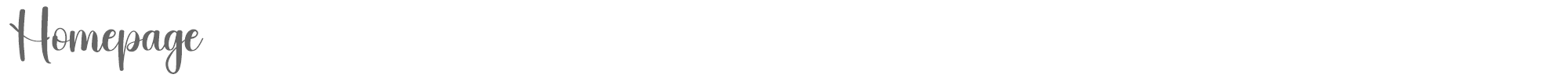 Sample characters Homepage Font