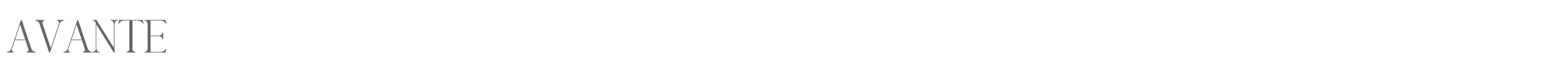 Sample characters Avante Font