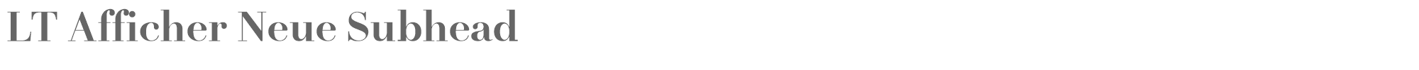 LT Afficher Neue LTAfficherNeue-BoldSubhead.ttf font preview